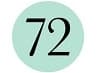 72 Hair logo