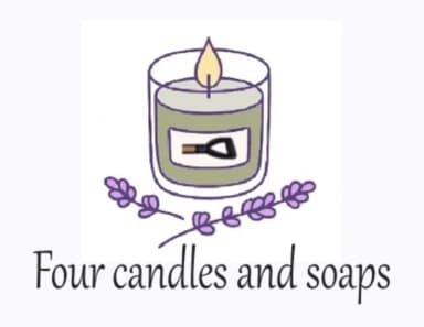 Four Candles and Soaps logo