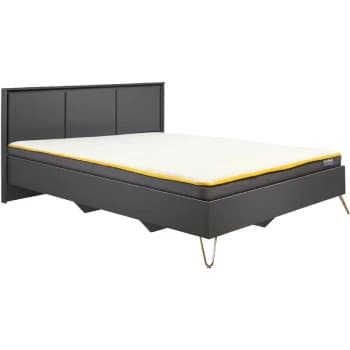 Birlea - Arlo 4ft6 Double 135cm Charcoal Grey Fabric Upholstered Bed