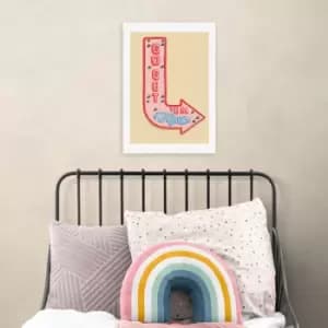 East End Prints Go Get'em Tiger Print MultiColoured