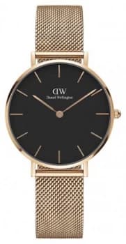 Daniel Wellington Womans Classic Melrose Petite Rose Gold Watch