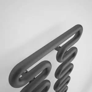 Terma Aire 600W Modern Grey Towel Warmer (H)1555mm (W)300mm