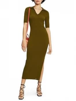 Ted Baker Pileepa Polo Midi Dress - Khaki, Size XL, Women