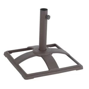 Charles Bentley 10KG Cast Iron Metal Square Parasol Base - Bronze