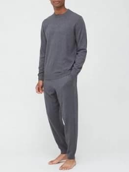 Lacoste Pyjama Set With Cashmere - Grey