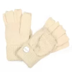 Regatta Girls Heddie Lux Knitted Full Or Fingerless Gloves 7-10 Years