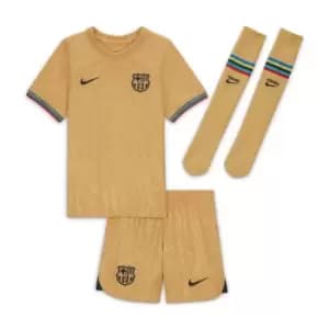 Nike Barcelona Away Minikit 2022 2023 - Gold