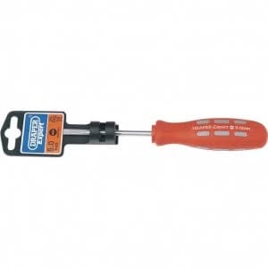 Draper Expert Mechanics Soft Grip Parallel Slotted Screwdriver 5mm 75mm