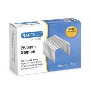 Rapesco 266mm Galvanised Staples