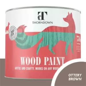 Thorndown Ottery Brown Satin Interior and Exterior Wood Paint 750ml