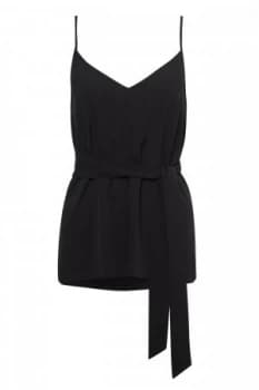 French Connection Dalma Crepe Light Strappy Cami Black