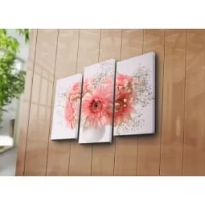 3KBPAT-44 Multicolor Decorative Canvas Painting (3 Pieces)