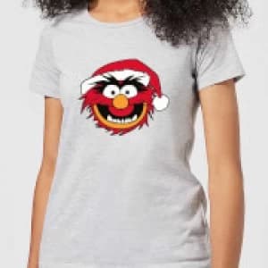The Muppets Animal Womens Christmas T-Shirt - Grey - 3XL