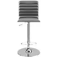 Alphason High Back Bar Stool with Adjustable Seat Colby Grey