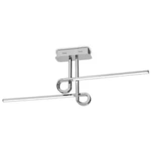 Built-in LED ceiling lamp Cinto Chrome polished 1 bulb 36cm