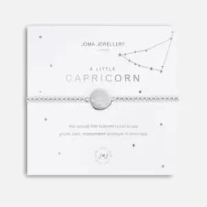 Joma Jewellery Womens A Little Capricorn Silver Bracelet Stretch - Silver
