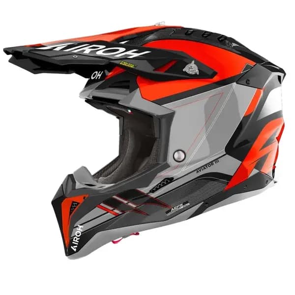 Airoh Aviator 3 Saber Orange Offroad Helmet Size L