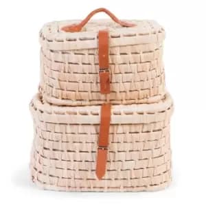 Childhome Child Home 2 Small Corn Husk Suitcase Storage