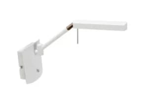 Phuket Wall Lamp 1 Light 7W LED 3000K, 600lm, Matt White, Polished Chrome
