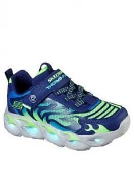 Skechers Boys Thermo Flash Lighted Trainer - Navy
