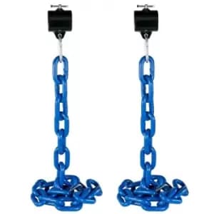 VEVOR 1 Pair Weight Lifting Chains 12KG, Weightlifting Chains With Collars, Olympic Barbell Chains Black Weight Chains For Bench, Bench Press Chains W