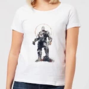 Marvel Avengers Infinity War Thanos Sketch Womens T-Shirt - White - 3XL