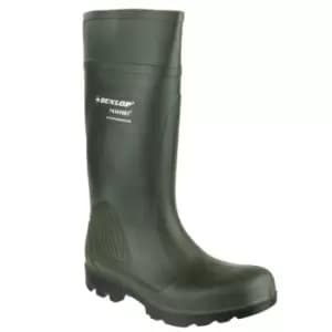 Purofort Professional Plain Rubber Wellingtons Green Size 39