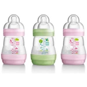 MAM Anti-Colic 160ml Bottle - 3 Pack Pink