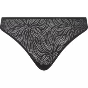 Calvin Klein Thong - Sheer Marquisette - Black