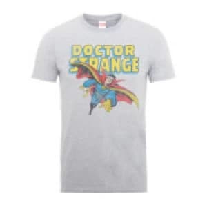 Marvel Doctor Strange Flying Mens Grey T-Shirt - L