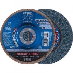 PFERD 67788125 POLIFAN-serrated washer PFC 125 Z50 SGP STRONG STEEL Diameter 125mm 10 pc(s)