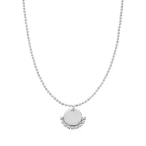 Personalised Diamand Cut Adjuster Heart Necklace PSCDCADJ3060