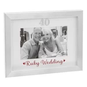Silver Event Frame Ruby Wedding 6x4