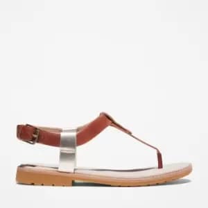 Timberland Chicago Riverside Thong Sandal For Her In Brown, Size 3.5