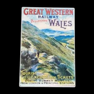 Geko Vintage Metal Sign - British Railways Retro Advertising, Great Western Wales