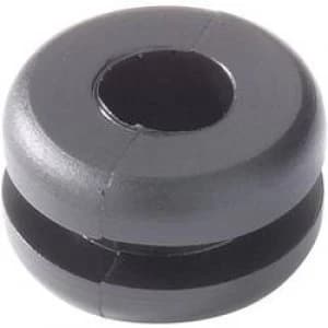 HellermannTyton 633 02060 HV1206 PVC BK M1 Grommet Black x H 17.5mm x 10.8 mm