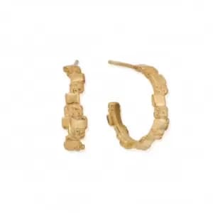 Gold Tranquil Shore Hoops GEH3303