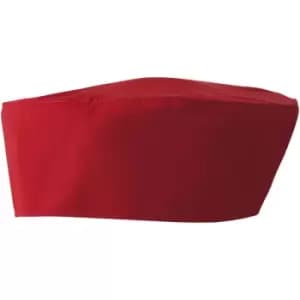 Premier Unisex Chefs Skull Cap (Pack of 2) (One Size) (Red) - Red