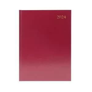 Desk Diary DPP A4 Appt Burgundy 2024 KFA41ABG24 KFA41ABG24