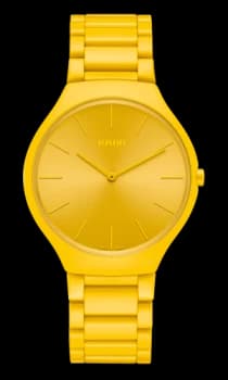 Rado True Thinline Les Couleurs Le Corbusier Sunshine yellow 4320W Unisex watch - Water-resistant 3 bar (30 m), High-tech ceramic, other