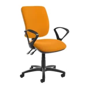 Dams MTO Senza High Back Operator Chair with Fixed Arms - Costa Blue