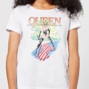 Queen Vintage Tour Womens T-Shirt - White - 3XL