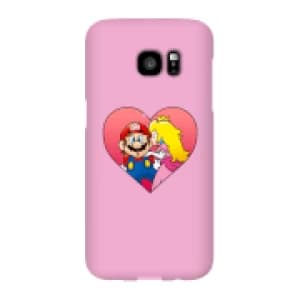 Nintendo Super Mario Peach Kiss Phone Case - Samsung S7 Edge - Snap Case - Gloss