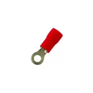 Ring Terminal 3.2mm Red Pk 100 Connect 30142