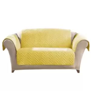 Ashley Mills Chevron Furniture Protector (Three Seater) (Ochre)