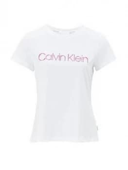 Calvin Klein Jeans Calvin Klein Metallic Logo T-Shirt - White