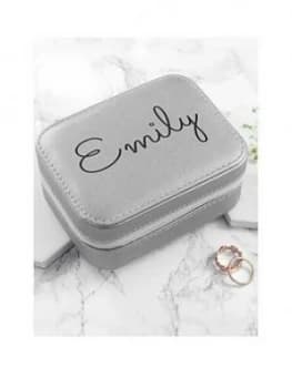 Personalised Silver Travel Jewellery Case
