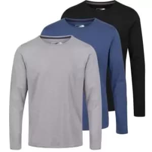 Regatta Professional Mens Essentials 3 Pack LS T Shirt S - Chest 37-38' (94-96.5cm)