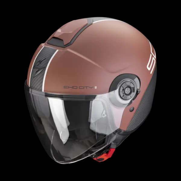 Scorpion Exo-City II Carbo Dark Brown-Black Jet Helmet S