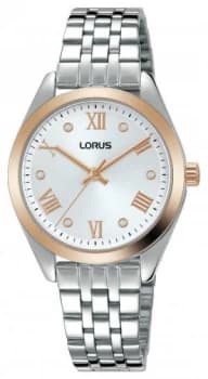 Lorus Womens Silver Dial Stainless Steel Bracelet Watch